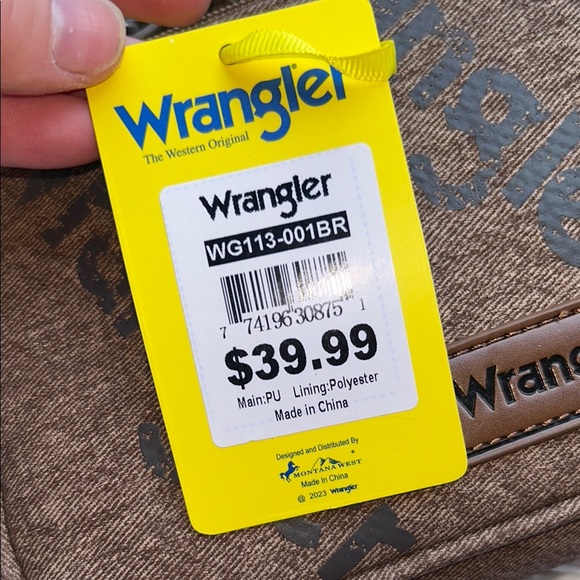 Wrangler Retro Style Tan Shoulder Bag NWT - Picture 4 of 9